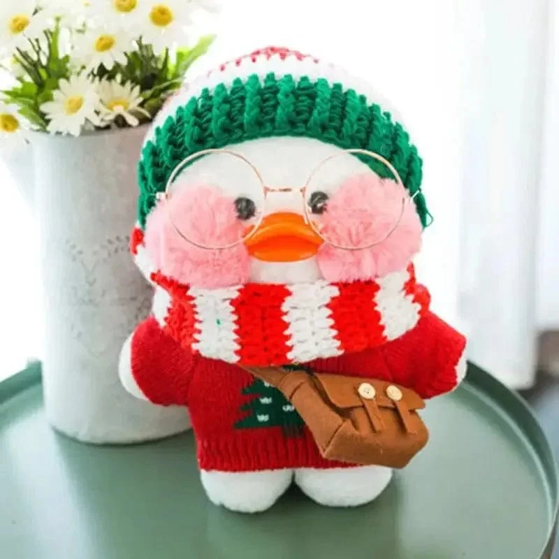 30 cm süßes Lalafanfan gelbe süße Enten gefülltes Stofftier Kawaii beruhigendes Spielzeug Tierpuppen Kissen für Mädchen Kinder Geburtstagsgeschenke