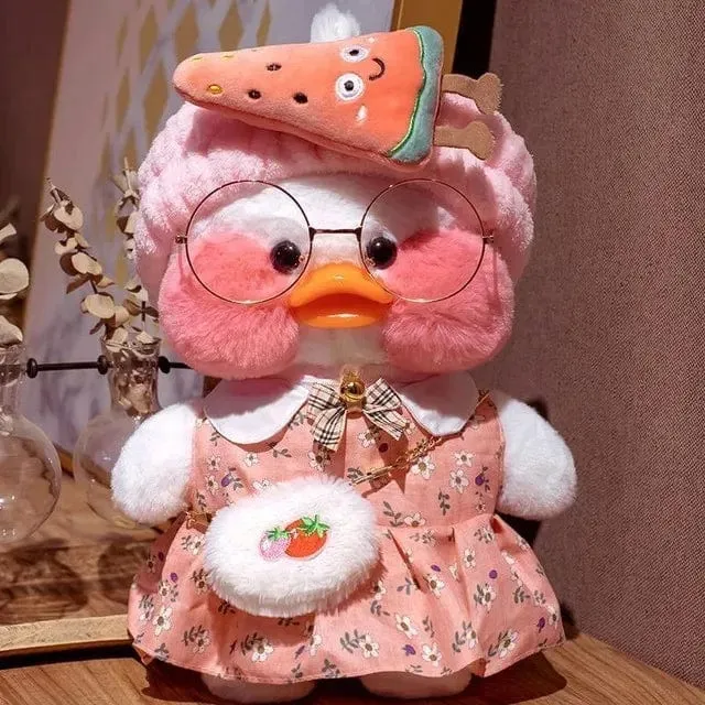30 cm süßes Lalafanfan gelbe süße Enten gefülltes Stofftier Kawaii beruhigendes Spielzeug Tierpuppen Kissen für Mädchen Kinder Geburtstagsgeschenke