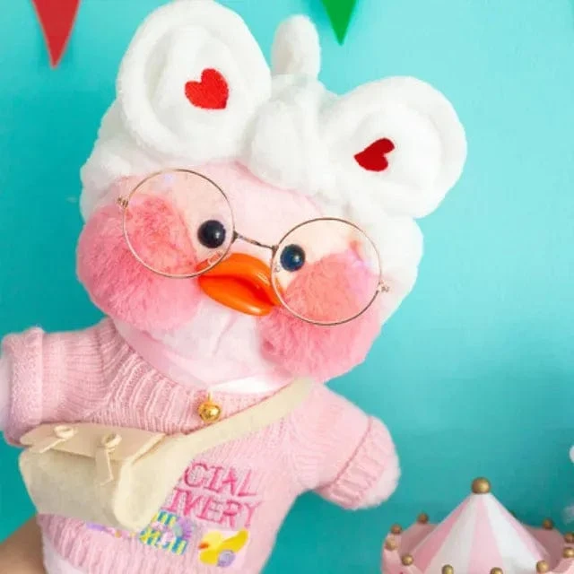30 cm süßes Lalafanfan gelbe süße Enten gefülltes Stofftier Kawaii beruhigendes Spielzeug Tierpuppen Kissen für Mädchen Kinder Geburtstagsgeschenke