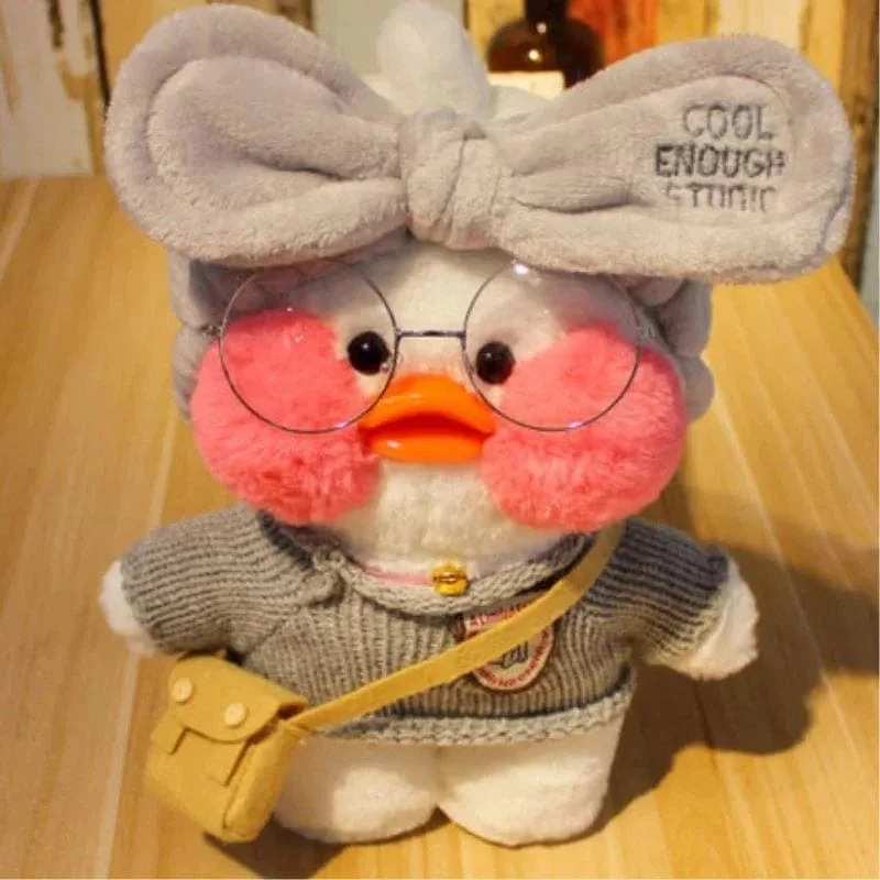 30 cm süßes Lalafanfan gelbe süße Enten gefülltes Stofftier Kawaii beruhigendes Spielzeug Tierpuppen Kissen für Mädchen Kinder Geburtstagsgeschenke