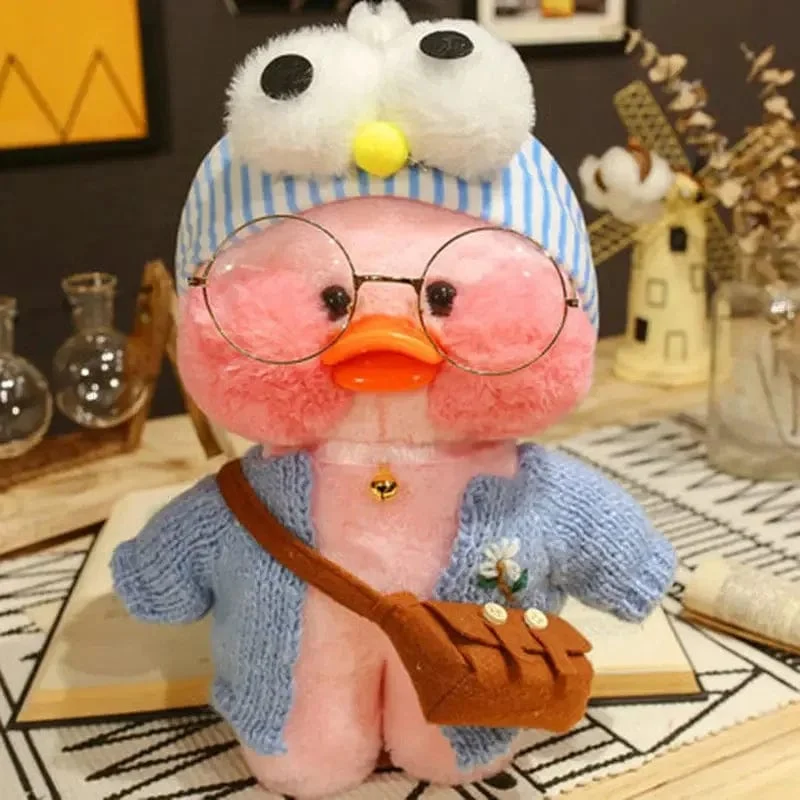 30 cm süßes Lalafanfan gelbe süße Enten gefülltes Stofftier Kawaii beruhigendes Spielzeug Tierpuppen Kissen für Mädchen Kinder Geburtstagsgeschenke