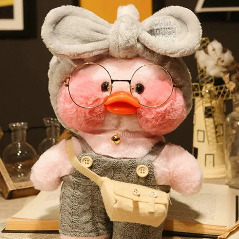 30 cm süßes Lalafanfan gelbe süße Enten gefülltes Stofftier Kawaii beruhigendes Spielzeug Tierpuppen Kissen für Mädchen Kinder Geburtstagsgeschenke