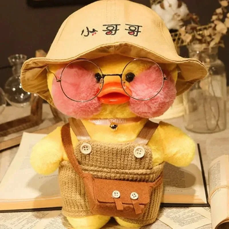 30 cm süßes Lalafanfan gelbe süße Enten gefülltes Stofftier Kawaii beruhigendes Spielzeug Tierpuppen Kissen für Mädchen Kinder Geburtstagsgeschenke