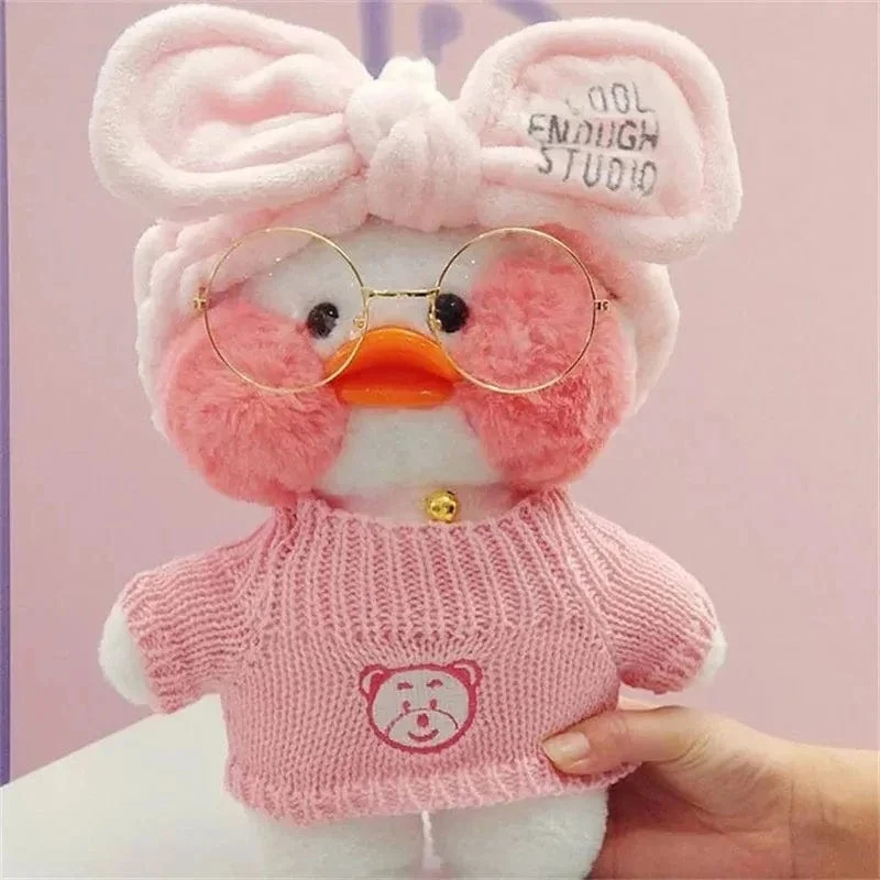 30 cm süßes Lalafanfan gelbe süße Enten gefülltes Stofftier Kawaii beruhigendes Spielzeug Tierpuppen Kissen für Mädchen Kinder Geburtstagsgeschenke