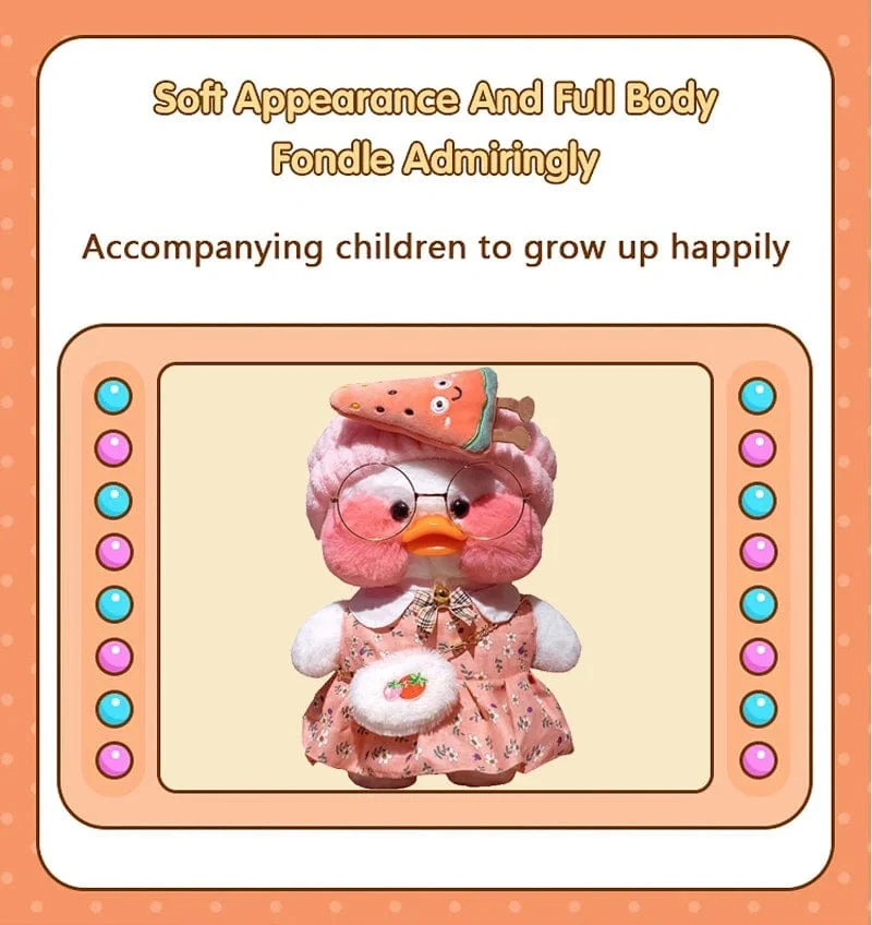 30 cm süßes Lalafanfan gelbe süße Enten gefülltes Stofftier Kawaii beruhigendes Spielzeug Tierpuppen Kissen für Mädchen Kinder Geburtstagsgeschenke