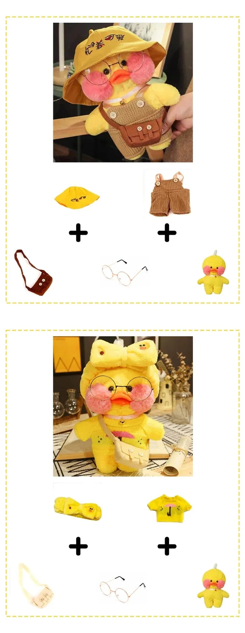 30 cm süßes Lalafanfan gelbe süße Enten gefülltes Stofftier Kawaii beruhigendes Spielzeug Tierpuppen Kissen für Mädchen Kinder Geburtstagsgeschenke