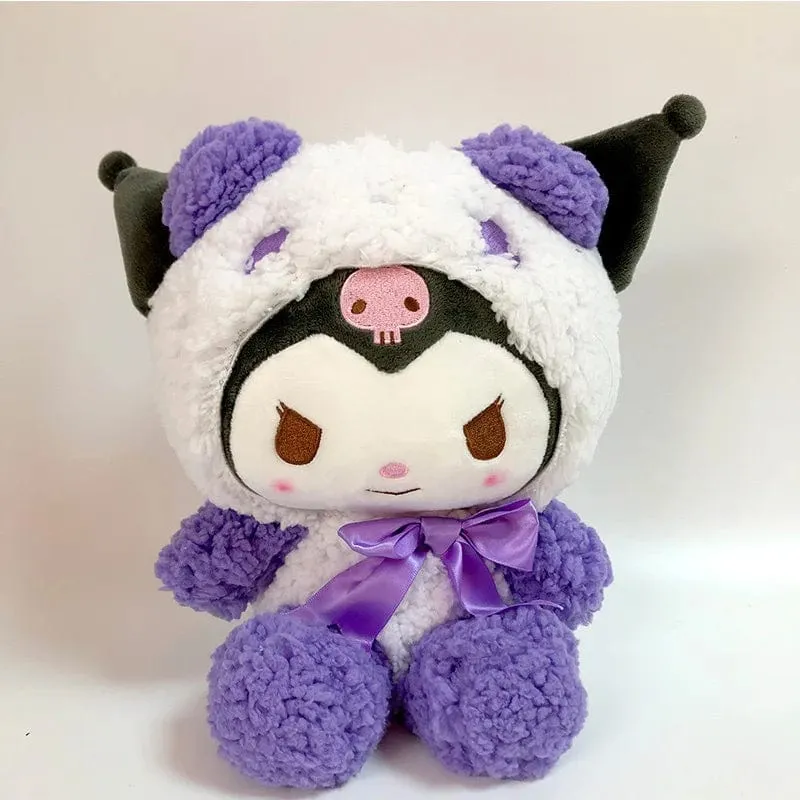25 cm Sanrio Plüschtier Hello Kitty Cinnamonroll Pochacco Kuromi Plüschtier Gefüllte süße Cartoon-Puppe Geburtstag Weihnachtsgeschenk