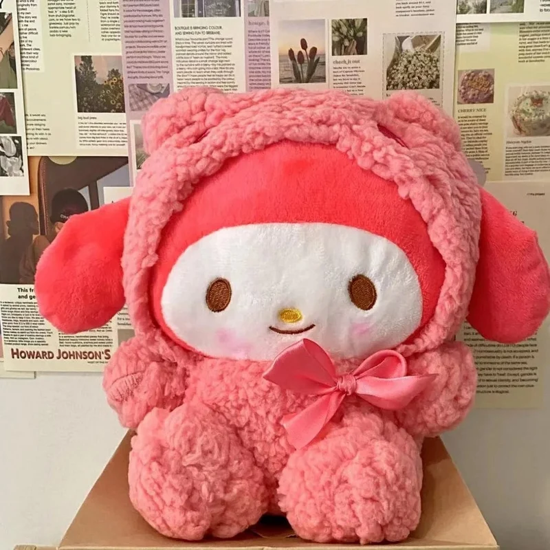 25 cm Sanrio Plüschtier Hello Kitty Cinnamonroll Pochacco Kuromi Plüschtier Gefüllte süße Cartoon-Puppe Geburtstag Weihnachtsgeschenk