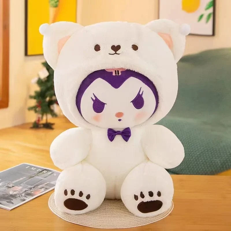 25 cm Sanrio Plüschtier Hello Kitty Cinnamonroll Pochacco Kuromi Plüschtier Gefüllte süße Cartoon-Puppe Geburtstag Weihnachtsgeschenk