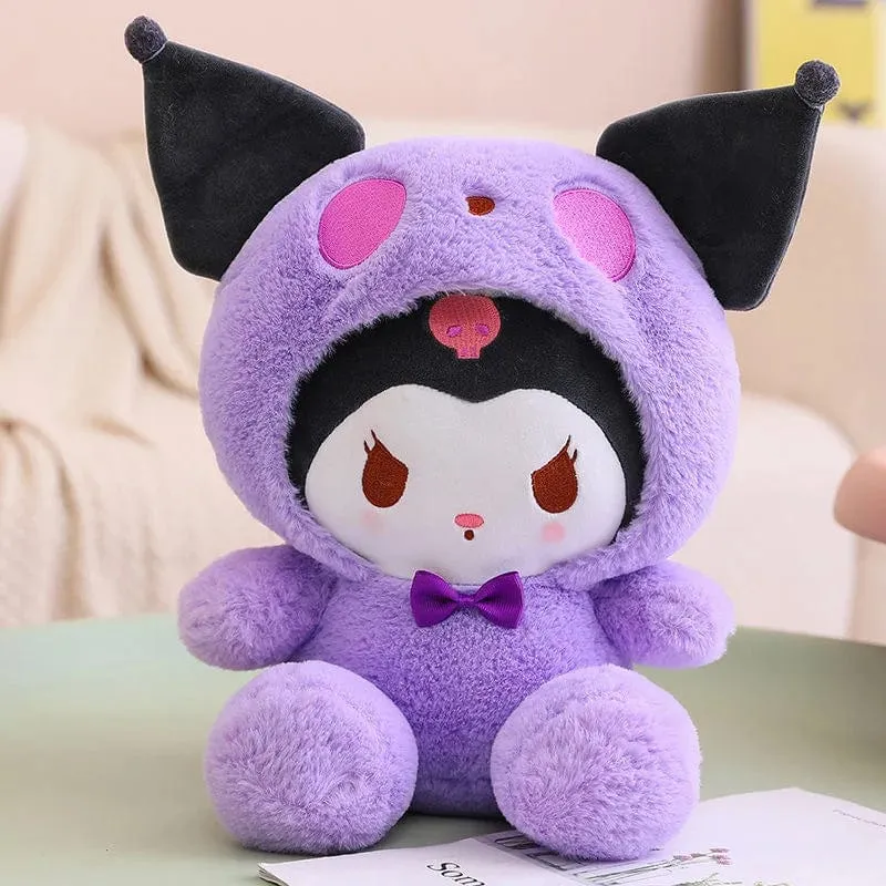 25 cm Sanrio Plüschtier Hello Kitty Cinnamonroll Pochacco Kuromi Plüschtier Gefüllte süße Cartoon-Puppe Geburtstag Weihnachtsgeschenk