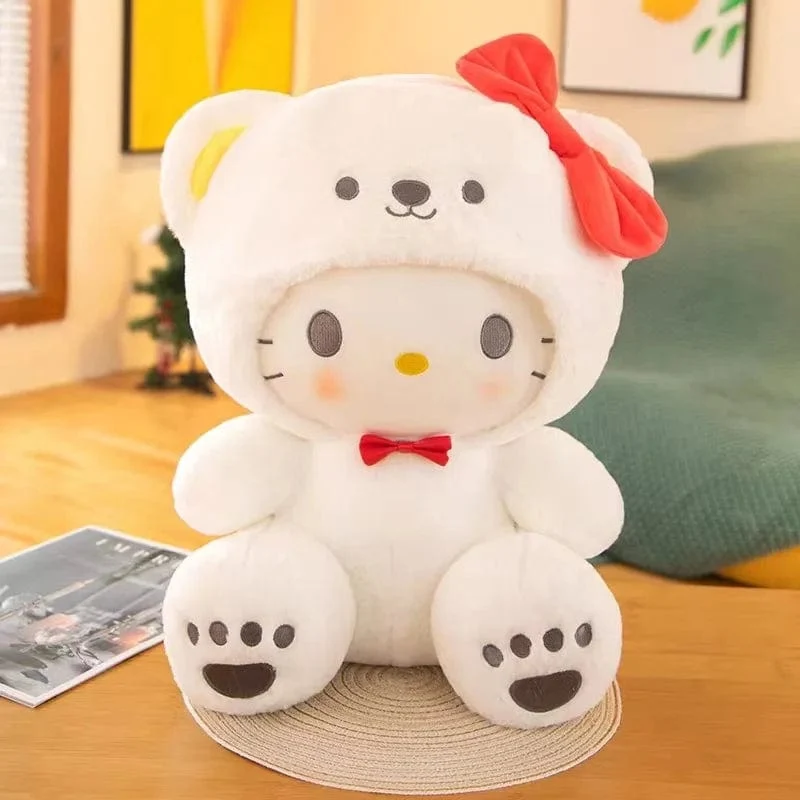 25 cm Sanrio Plüschtier Hello Kitty Cinnamonroll Pochacco Kuromi Plüschtier Gefüllte süße Cartoon-Puppe Geburtstag Weihnachtsgeschenk