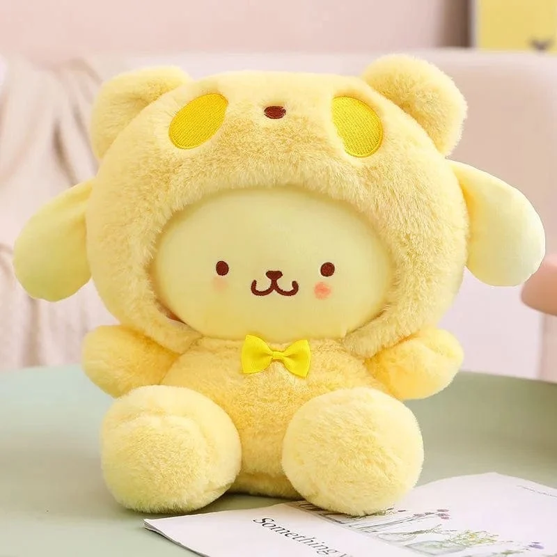 25 cm Sanrio Plüschtier Hello Kitty Cinnamonroll Pochacco Kuromi Plüschtier Gefüllte süße Cartoon-Puppe Geburtstag Weihnachtsgeschenk