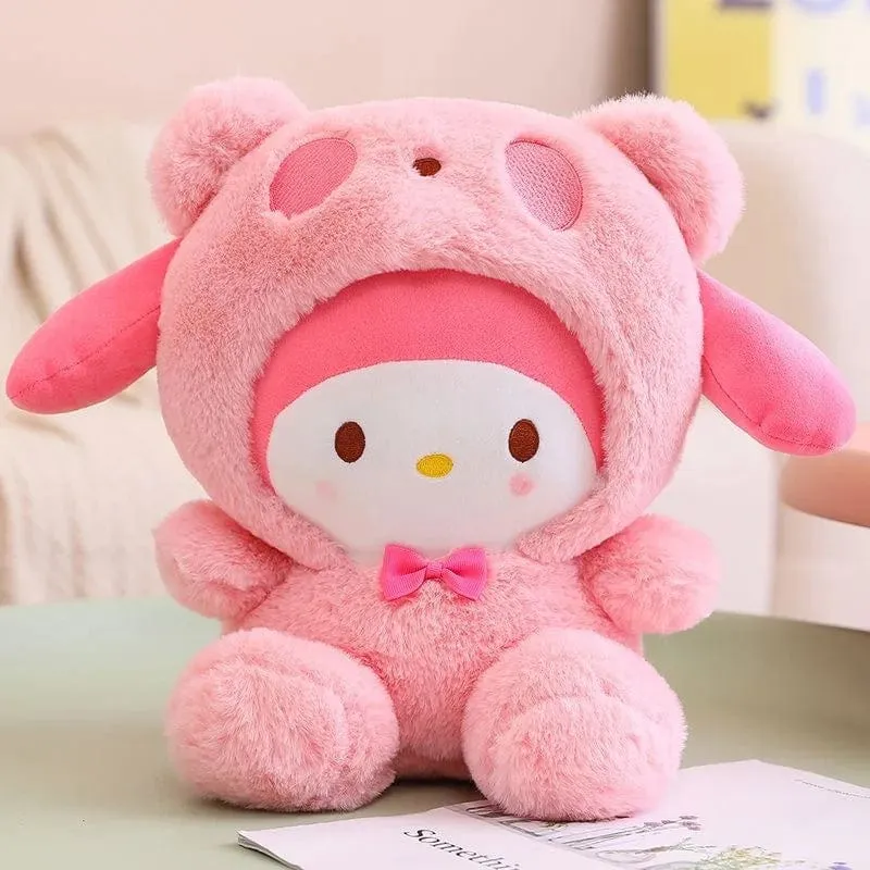 25 cm Sanrio Plüschtier Hello Kitty Cinnamonroll Pochacco Kuromi Plüschtier Gefüllte süße Cartoon-Puppe Geburtstag Weihnachtsgeschenk