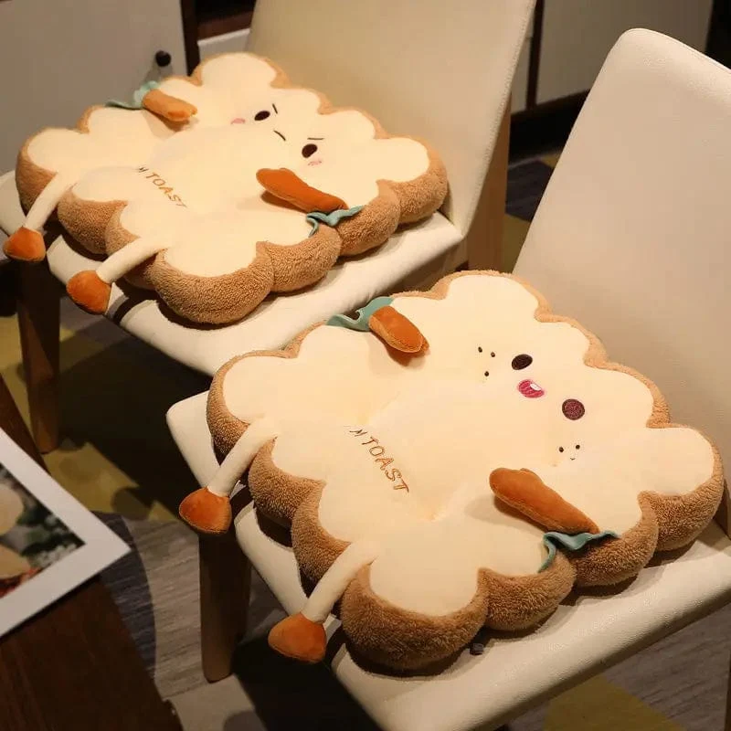 Supersüßes Stuhlkissen, Po-Kissen, Plüschtier, quadratisch, rund, mit Seil, rutschfestes Sitzkissen für Büro und Zuhause, Geschenke an Freunde senden