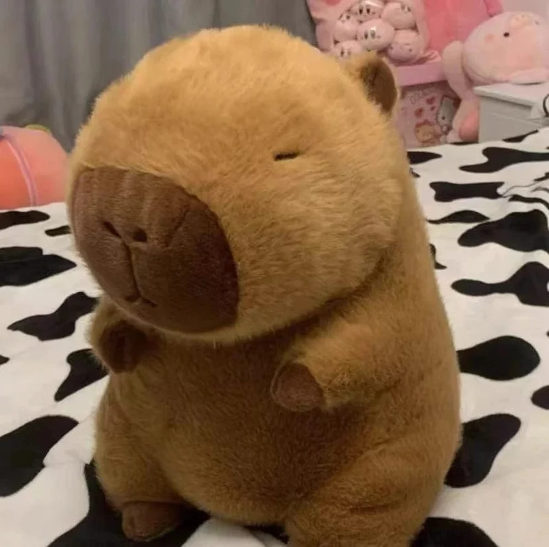 15-30cmCapybara Plüsch Simulation Capybara Anime Fluffty Spielzeug Süße Puppe Kuscheltiere Weiche Puppe Plüsch Weihnachten ThanksgivingGift