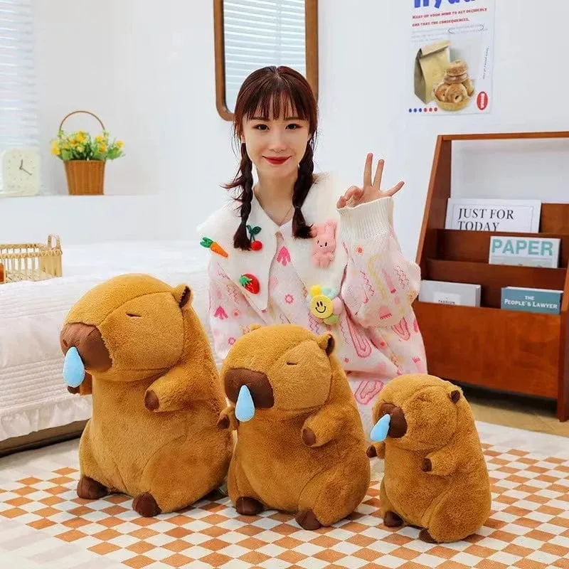 15-30cmCapybara Plüsch Simulation Capybara Anime Fluffty Spielzeug Süße Puppe Kuscheltiere Weiche Puppe Plüsch Weihnachten ThanksgivingGift