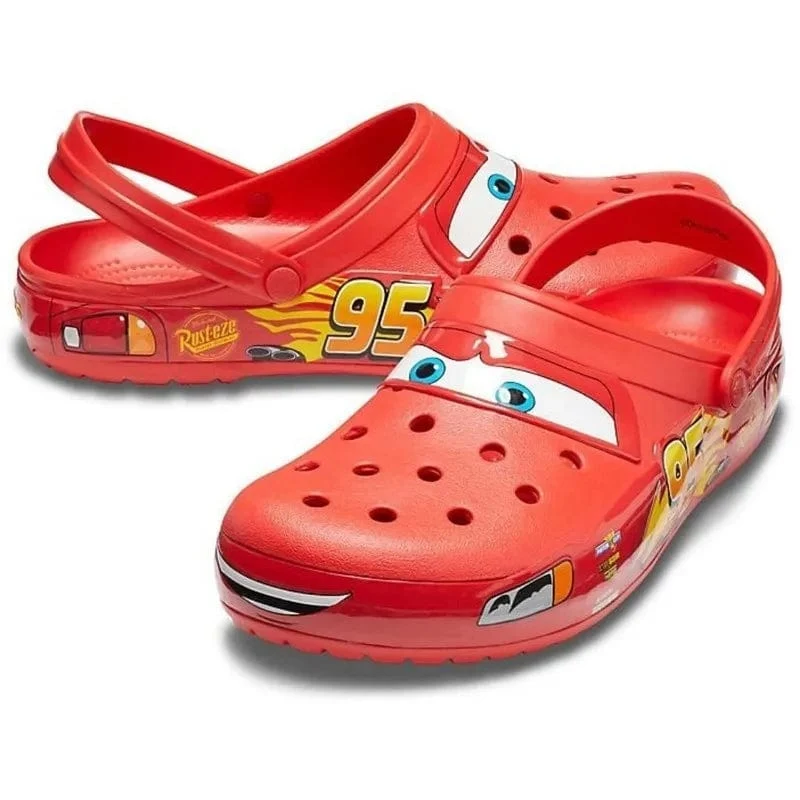 Disney Lightninged McQueens Pixar Cartoon Solide Wasserdichte Hausschuhe Outdoor Sandalen Casual Atmungsaktive Ankle-wrap Eva Schuhe Geschenk