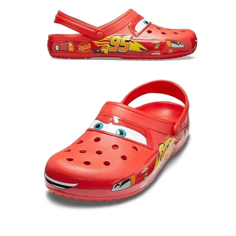 Disney Lightninged McQueens Pixar Cartoon Solide Wasserdichte Hausschuhe Outdoor Sandalen Casual Atmungsaktive Ankle-wrap Eva Schuhe Geschenk