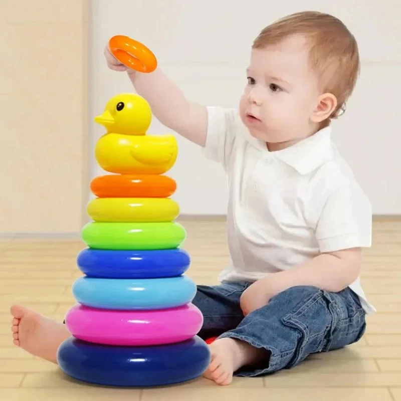 Montessori Babyspielzeug Rolling Ball Tower Montessori Lernspiele für Babys Stapelbahn Babyentwicklungsspielzeug 1 2 3 Jahre