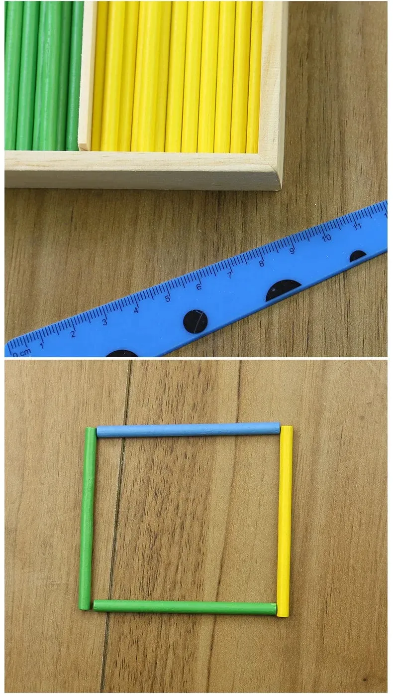 Kinder mathematik lehrmittel, zählen stäbchen, arithmetik lernen box, holz pädagogisches spielzeug, Montessori bildung