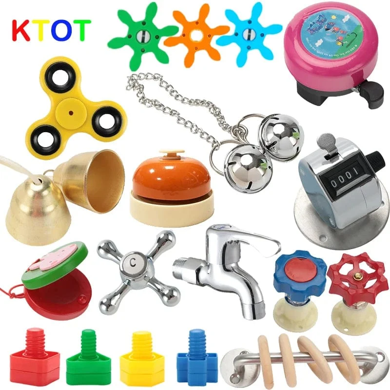 NEU Busy Board Montessori Frühpädagogisches Spielzeug Kognitives Training Kleinkinderfähigkeiten Lernen Holzspiel Busyboard DIY Zubehör