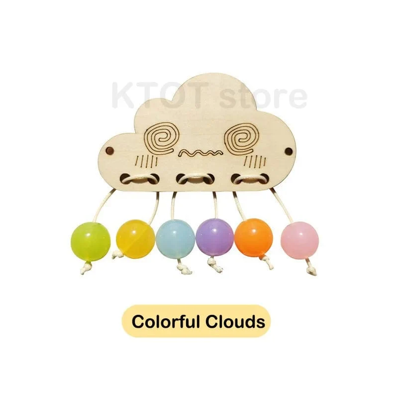 NEU Busy Board Montessori Frühpädagogisches Spielzeug Kognitives Training Kleinkinderfähigkeiten Lernen Holzspiel Busyboard DIY Zubehör