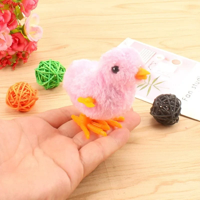 1 stücke Nette Wind Up Küken Plüsch Tiere Spielzeug Kinder Junge Mädchen Kuscheltiere Küken Uhrwerk Walking Spielzeug Kinder Spaß geschenke