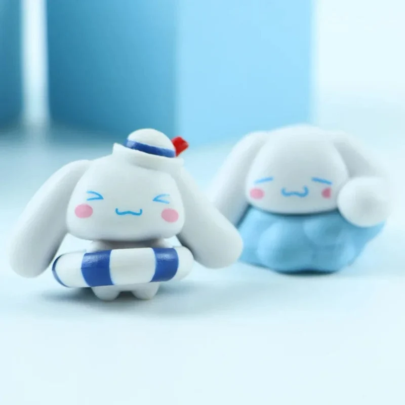 5 stücke Sanrio Cinnamoroll Spielzeug Action Anime Figuren Cinnamoroll Set Cartoon Kawaii Tabletop Dekoration Zimmer Ornament Kinder Geschenke