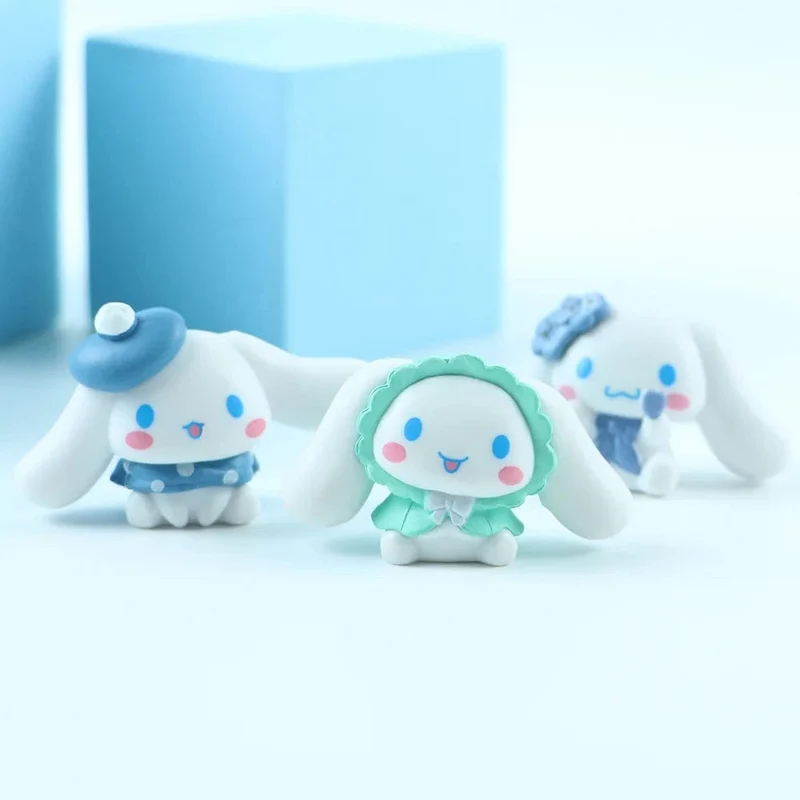 5 stücke Sanrio Cinnamoroll Spielzeug Action Anime Figuren Cinnamoroll Set Cartoon Kawaii Tabletop Dekoration Zimmer Ornament Kinder Geschenke