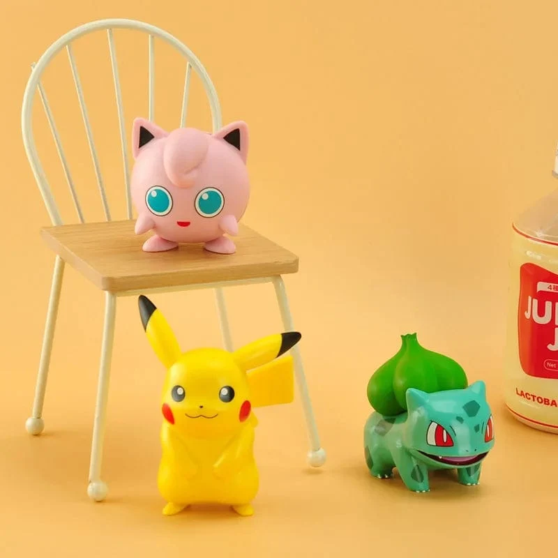 5-8cm Pokemon Anime Figur Pikachu Charmander Squirtle Bulbasaur Psyduck süße Puppe Haustier Aktion sammeln Modell Kinder Spielzeug Geschenk