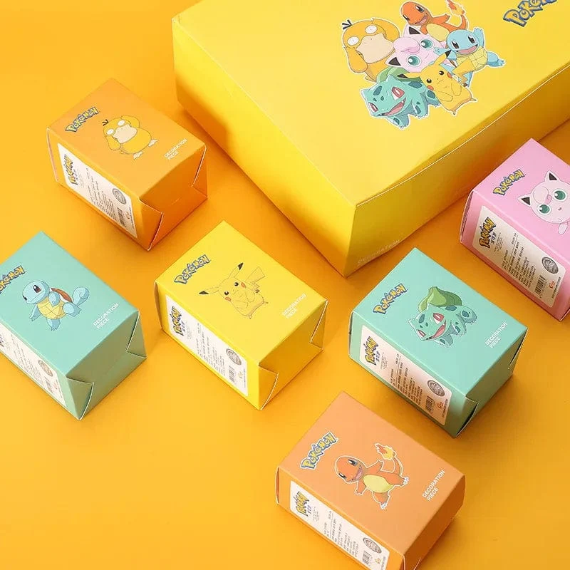5-8cm Pokemon Anime Figur Pikachu Charmander Squirtle Bulbasaur Psyduck süße Puppe Haustier Aktion sammeln Modell Kinder Spielzeug Geschenk