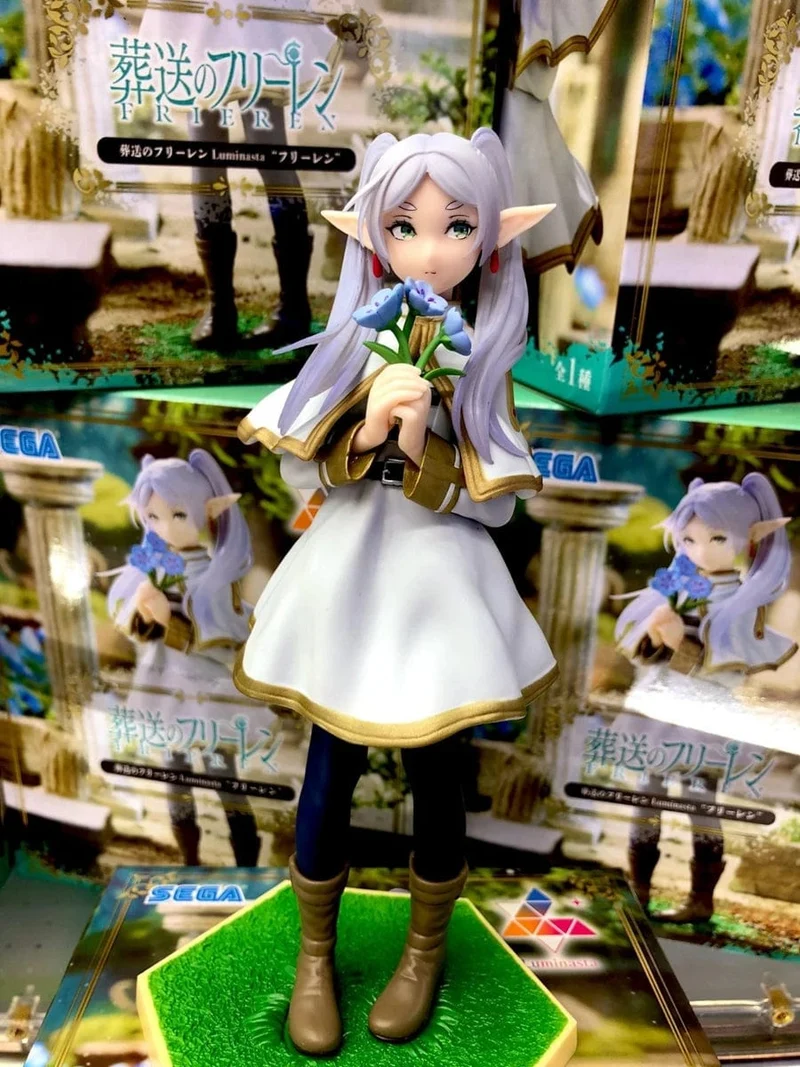 14cm Frieren: Beyond Journey's End Anime Figur Noodle Stopper Frieren Actionfigur Luminasta Frieren Figurensammlung Modell