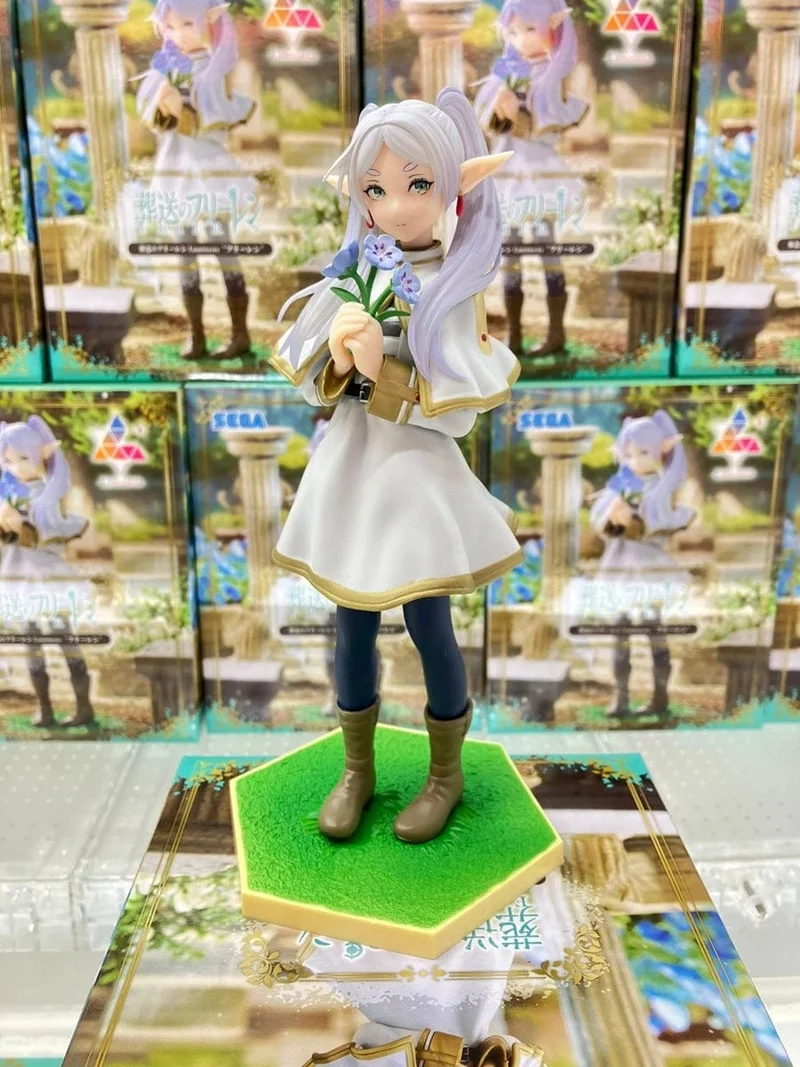 14cm Frieren: Beyond Journey's End Anime Figur Noodle Stopper Frieren Actionfigur Luminasta Frieren Figurensammlung Modell
