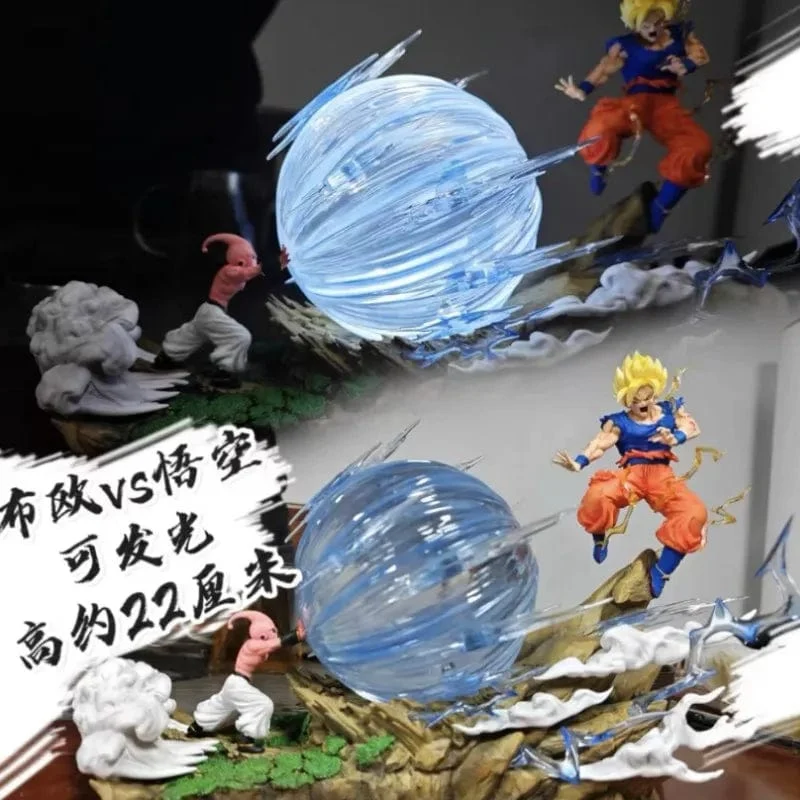 22 cm Anime Dragon Ball Z Majin Buu Vs Son Goku Figur Gk Statue Action-figuren Pvc Sammlung Modell Für Kinder geschenke Spielzeug