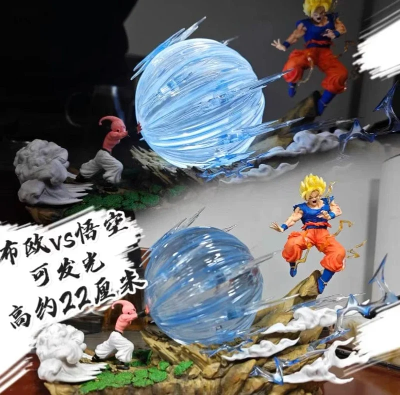 22 cm Anime Dragon Ball Z Majin Buu Vs Son Goku Figur Gk Statue Action-figuren Pvc Sammlung Modell Für Kinder geschenke Spielzeug