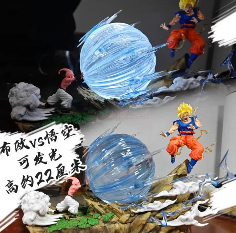 22 cm Anime Dragon Ball Z Majin Buu Vs Son Goku Figur Gk Statue Action-figuren Pvc Sammlung Modell Für Kinder geschenke Spielzeug