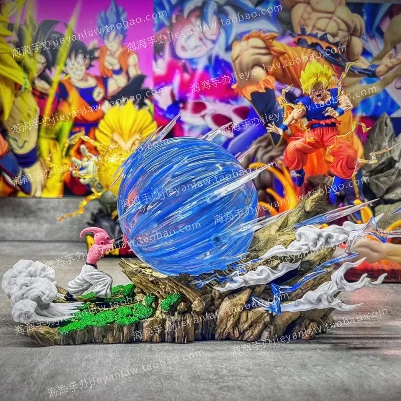 22 cm Anime Dragon Ball Z Majin Buu Vs Son Goku Figur Gk Statue Action-figuren Pvc Sammlung Modell Für Kinder geschenke Spielzeug