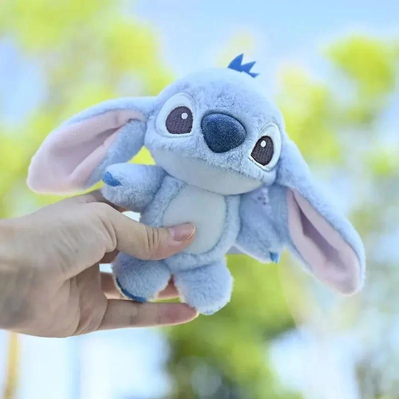 Disney Kawaii Stitch Plüsch-Schlüsselanhänger Spielzeug Schöne Lilo & Stitch Puppe Engel Plushies Niedliche Ausgestopfte Tasche Anhänger Mädchen Geburtstagsgeschenk