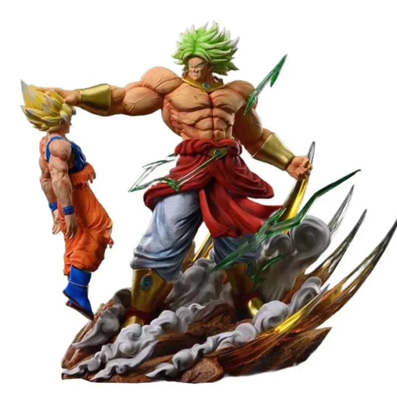 Anime Dragon Ball Broly Vs Son Goku Figur 20cm Gk PVC Actionfiguren Statue Sammlung Modell Spielzeug Geschenke