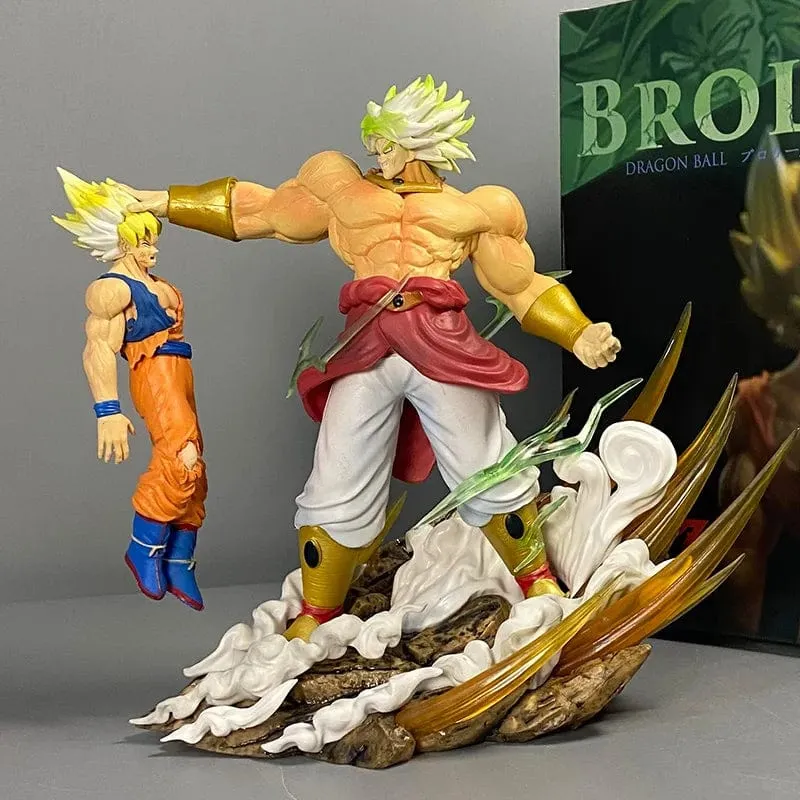 Anime Dragon Ball Broly Vs Son Goku Figur 20cm Gk PVC Actionfiguren Statue Sammlung Modell Spielzeug Geschenke