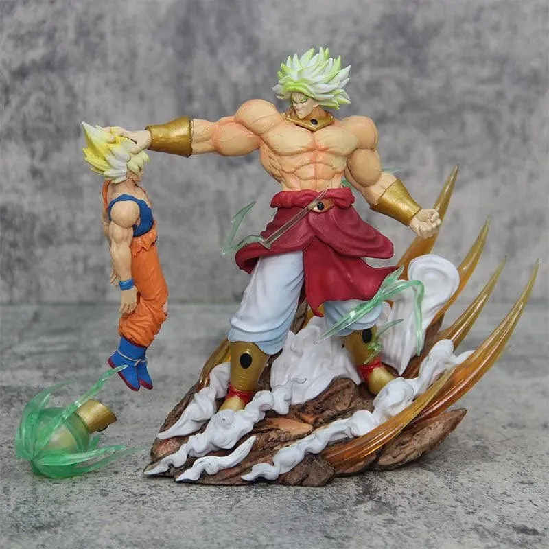 Anime Dragon Ball Broly Vs Son Goku Figur 20cm Gk PVC Actionfiguren Statue Sammlung Modell Spielzeug Geschenke