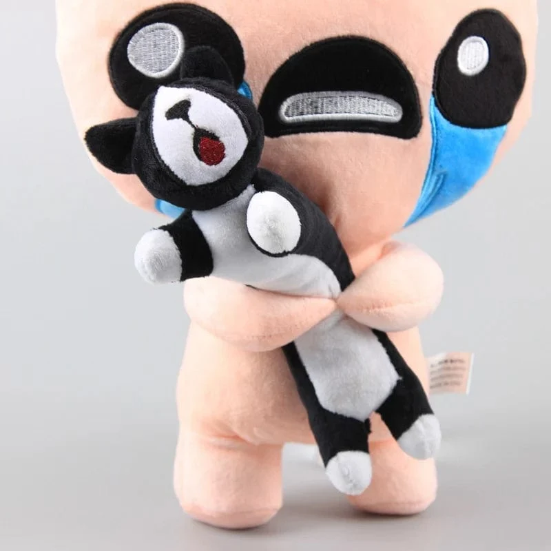 30 cm The Binding of Isaac Plüschtiere ISAAC mit schwarzer Katze Plüsch Weiche Kuscheltiere Spielzeug Puppe Geschenke für Kinder Kinder