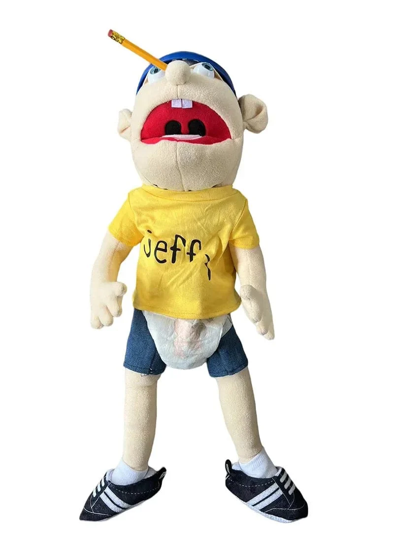 60 cm Jeffy Handpuppe Plüsch Kinder Weiche Puppe Talkshow Party Requisiten Weihnachten Puppe Plüschtiere Puppe Kinder Geschenk