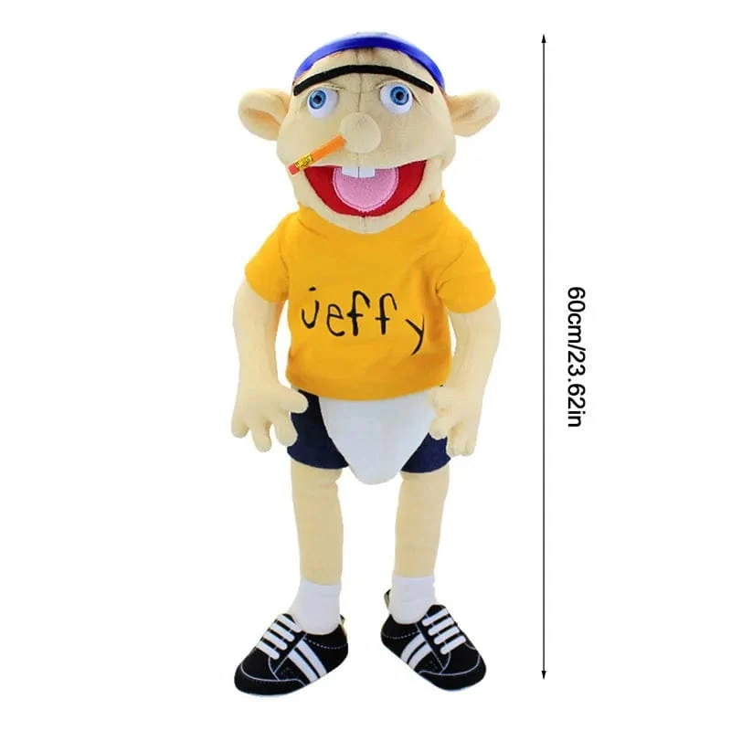 60 cm Jeffy Handpuppe Plüsch Kinder Weiche Puppe Talkshow Party Requisiten Weihnachten Puppe Plüschtiere Puppe Kinder Geschenk