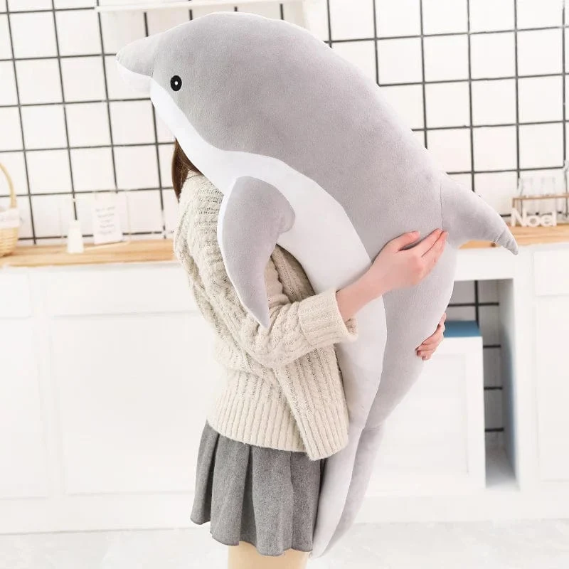 1 stück 30/50 CM kawaii Delphin Plüschtiere Schöne Ausgestopfte Weiche Tierkissen Puppen für Kinder Mädchen Schlafkissen Geschenk