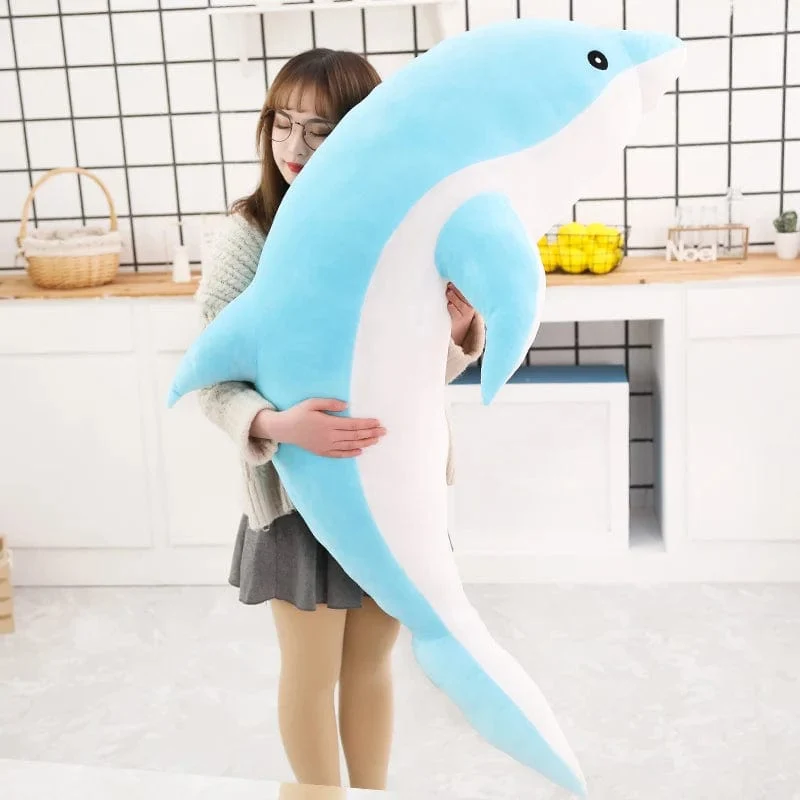 1 stück 30/50 CM kawaii Delphin Plüschtiere Schöne Ausgestopfte Weiche Tierkissen Puppen für Kinder Mädchen Schlafkissen Geschenk