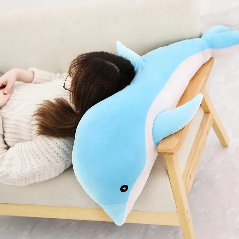 1 stück 30/50 CM kawaii Delphin Plüschtiere Schöne Ausgestopfte Weiche Tierkissen Puppen für Kinder Mädchen Schlafkissen Geschenk