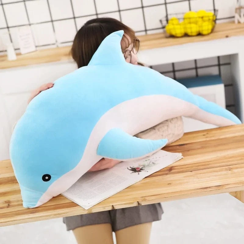 1 stück 30/50 CM kawaii Delphin Plüschtiere Schöne Ausgestopfte Weiche Tierkissen Puppen für Kinder Mädchen Schlafkissen Geschenk