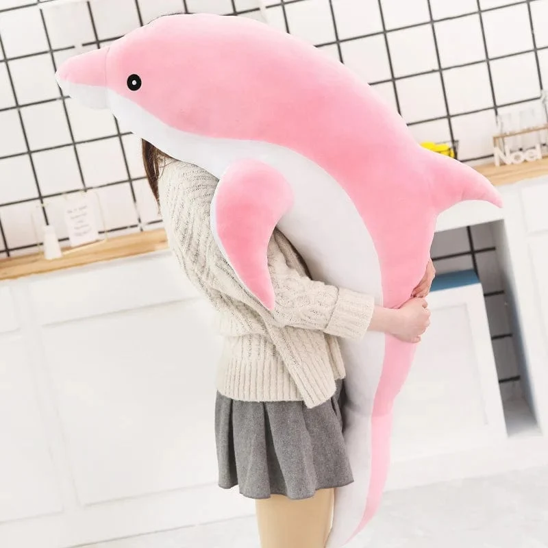 1 stück 30/50 CM kawaii Delphin Plüschtiere Schöne Ausgestopfte Weiche Tierkissen Puppen für Kinder Mädchen Schlafkissen Geschenk