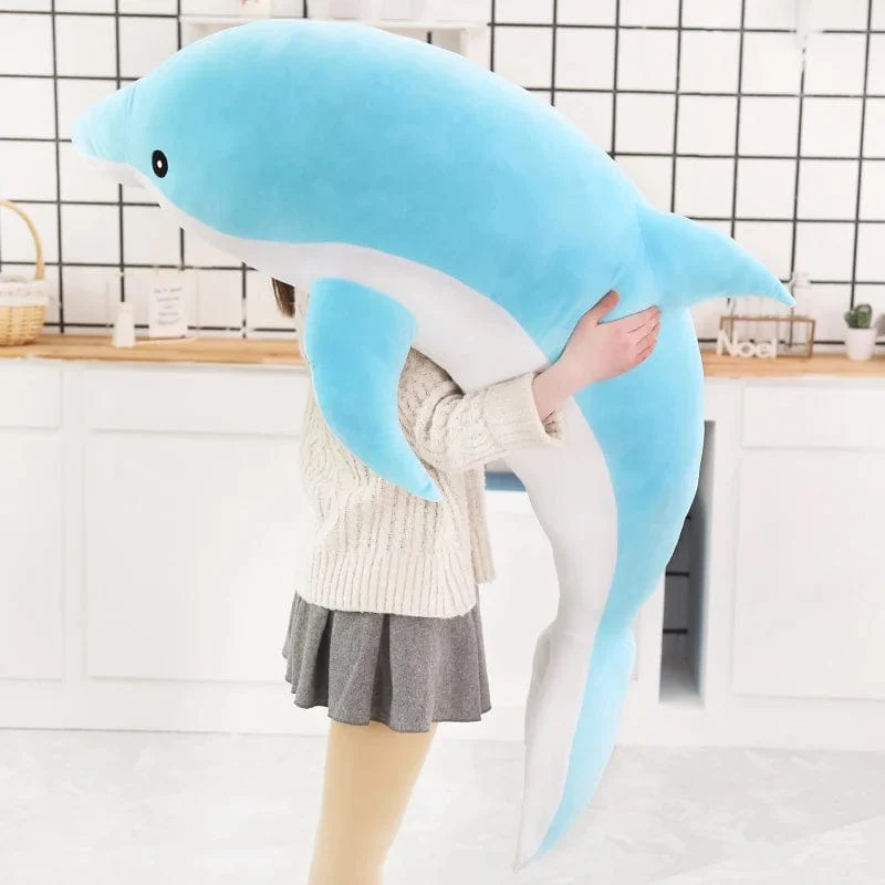 1 stück 30/50 CM kawaii Delphin Plüschtiere Schöne Ausgestopfte Weiche Tierkissen Puppen für Kinder Mädchen Schlafkissen Geschenk
